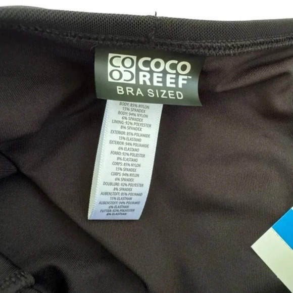 Coco Reef Diva Mesh High Waist Bikini Bottoms Black Size XL NWT - Picture 4 of 12